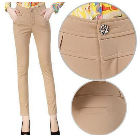 Cotton Business Casual Pencil Pants