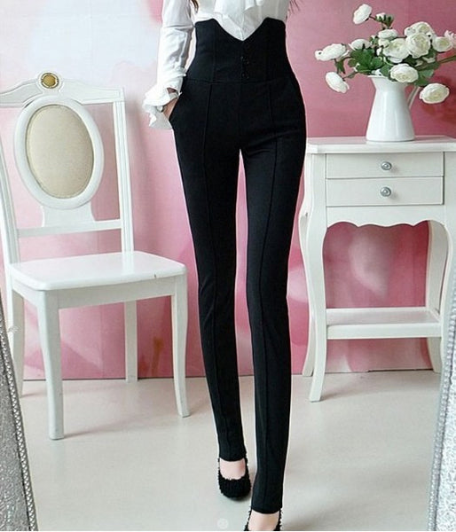 High Waist Pants Trousers