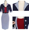 Tunics Work Wear Knee Length Pencil Dress