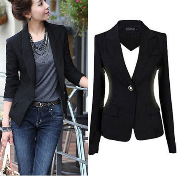 Business Blazer Suit Jacket Coat Outwear