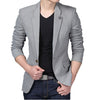 Knitted Business Blazer Men Slim Fit