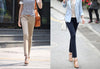 Mid Waist Work Pencil Pants