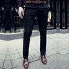 Business Slim Fit Flat Suit Pants