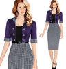 Tunics Work Wear Knee Length Pencil Dress