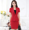 Business Short Sleeve Blazer with Skirt