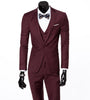Slim Fit Business a Three-Piece Suit