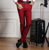 Men Suit Pants Fashion Slim Fit